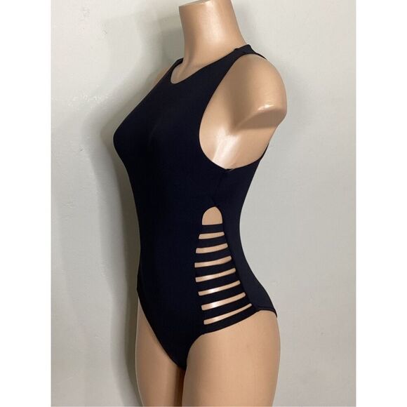 New. Seafolly black strappy swimsuit. US Size 8. Retails $149 - Picture 6 of 12